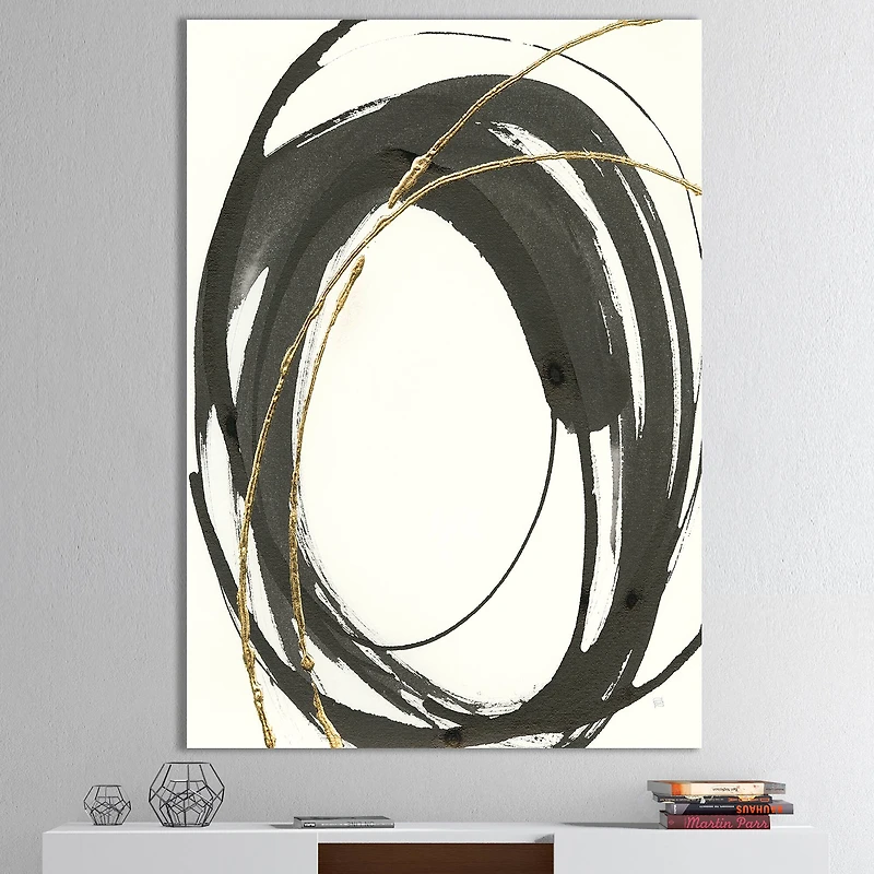 Designart - Gold Glamour Circle I