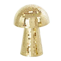 Gold Mushroom Mosaic Mirrored Sculpture Set