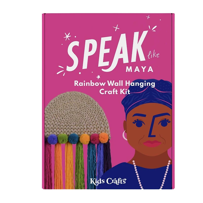 Kids Crafts Speak Like Maya Rainbow Wall Hanging Craft Kit