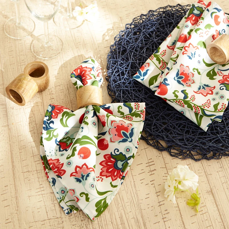 Garden Floral Print Outdoor Napkin, 6ct.