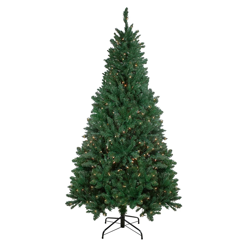 6.5ft. Pre-Lit Ravenna Pine Artificial Christmas Tree, Warm White LED Lights