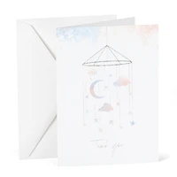 Hortense B. Hewitt Co. Moon & Stars Baby Shower Thank You Notes & Envelopes, 24ct.