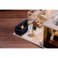 Wizardi Miniature Roombox: House on the Riviera Dollhouse Kit
