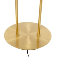 CosmoLiving by Cosmopolitan Gold Iron Modern Floor Lamp, 64" x 19" x 19"