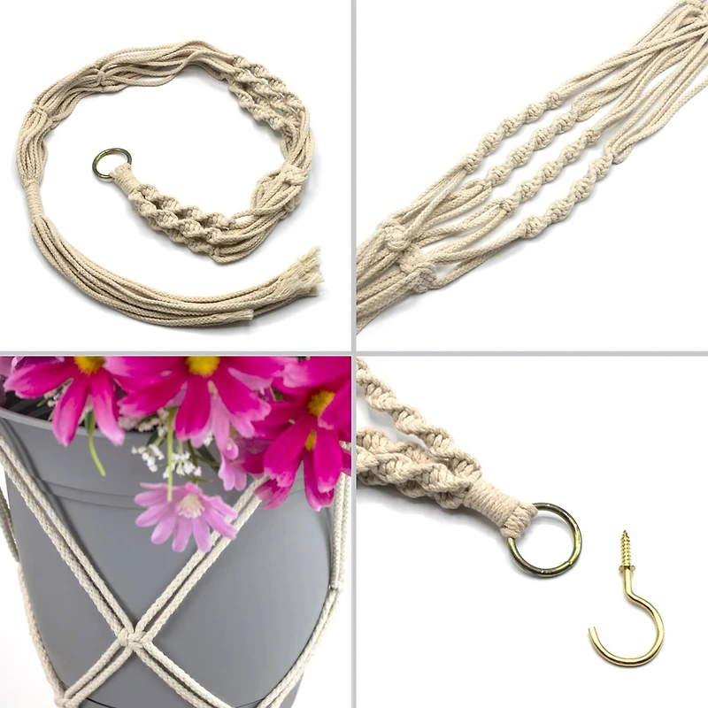 Sorbus 41" Macramé Plant Hangers, 4ct.