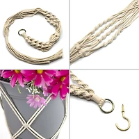 Sorbus 41" Macramé Plant Hangers, 4ct.