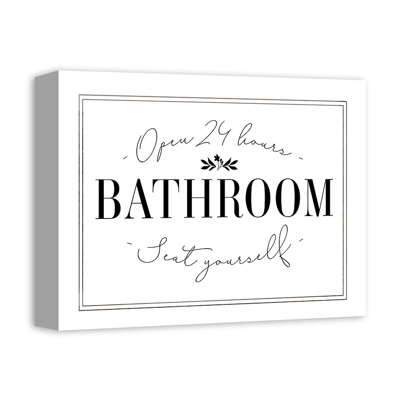 Seat Yourself 14" x 11" Canvas Wall Art