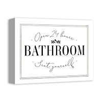Seat Yourself 14" x 11" Canvas Wall Art