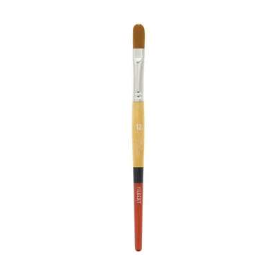 Princeton™ Snap!™ Series 9650 Gold Taklon Short Handle Filbert Brush