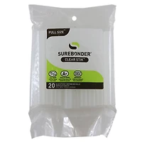 Surebonder® Full Size 4" Dual Temp Clear Hot Glue Sticks, 6 Packs of 20