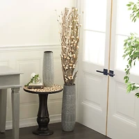 Set of 2" Brown Wood Natural Foliage, 7" x 58"