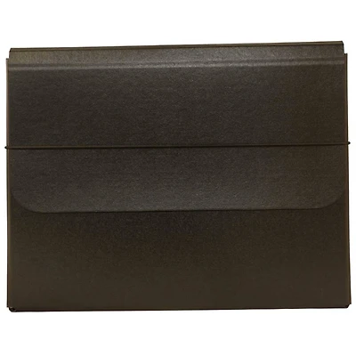 JAM Paper Strong Thick Portfolio Carrying Case with Elastic Band Closure