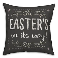 Easter Chalk Pillow 2 18" x 18" Throw Pillow