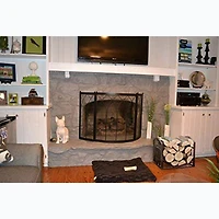 Hastings Home Brown Scroll Firewood Storage Rack