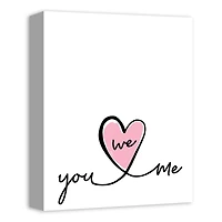 You Me We Heart Canvas Art