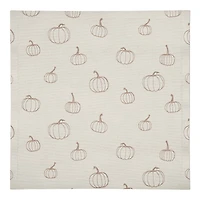 Dusty Rose Mini Pumpkin Pattern Cotton Twill Napkin