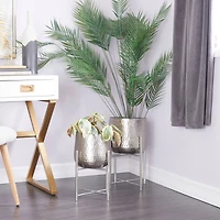 Silver Transitional Planter, Set of 2" 19", 16"