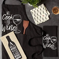 DII® Will Cook For Wine Chef Apron