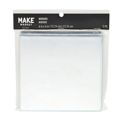 6" Square Mirrors, 5ct. by Make Market®