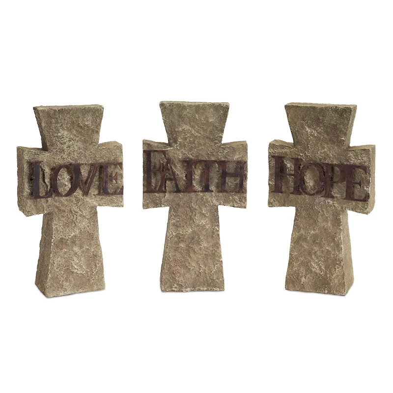 Hope, Faith, Love Cross Set