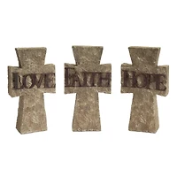 Hope, Faith, Love Cross Set