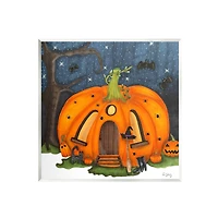 Stupell Industries Pumpkin House In Woods Wall Plaque Art