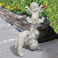 Design Toscano Topsy and Turvey the Cherub Twins Statues Set