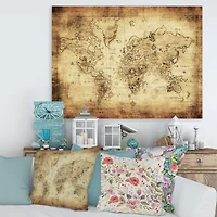 Designart - Ancient Map of The World IV