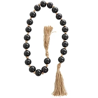 4ft. Glass Handmade Round Beaded Garland with Tassel