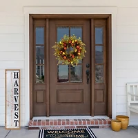 26" Apples, Pears & Pinecones Fall Harvest Wreath