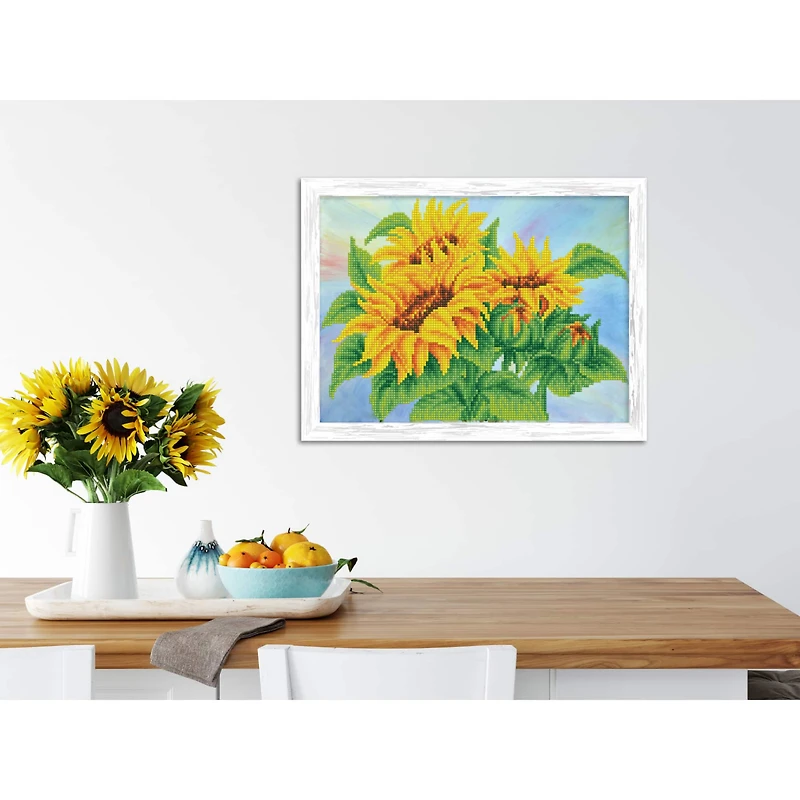 Diamond Dotz® Wistful Sunflowers Diamond Painting Kit