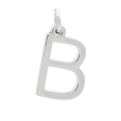 12 Pack: Sterling Silver Alphabet Charm by Bead Landing