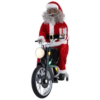 20" Black Motorcycling Santa
