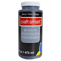 Pack: Black Satin Acrylic Paint by Craft Smart