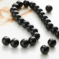 9 Pack: Black Round Jasper Beads, 8mm by Bead Landing™