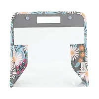Everything Mary Daisy Floral Print Clear Knitting Caddy & Project Bag