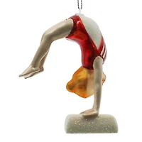 4" Gymnastics Girl Glass Ornament by Ashland®