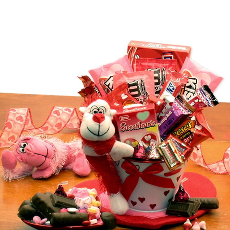 Monkey Love Valentines Gift Pail