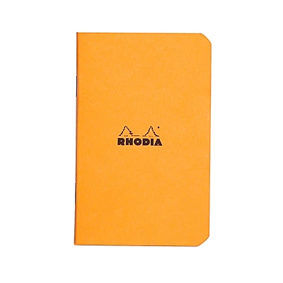 Rhodia® Orange Side Stapled Graph Notebook, 3" x 4.75"