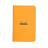 Rhodia® Orange Side Stapled Graph Notebook, 3" x 4.75"