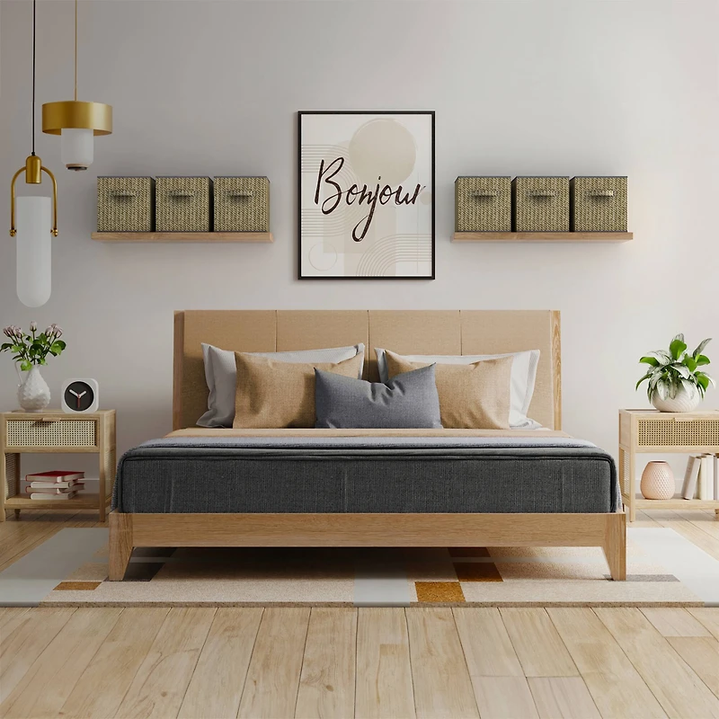 Sorbus 11" Gray Woven Foldable Storage Cubes, 4ct.