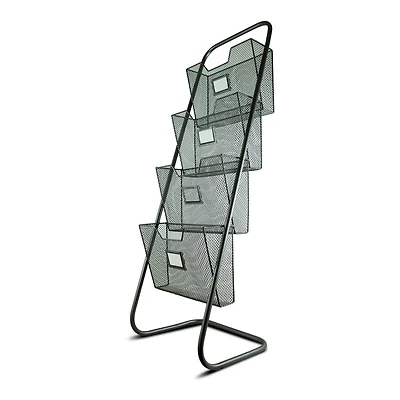 3ft. Metal Mesh Magazine Rack