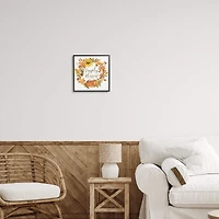 Stupell Industries Simply Blessed Autumn Wreath Framed Giclee Art