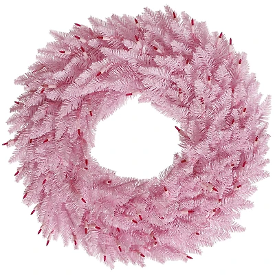 36" Pink Fir Wreath
