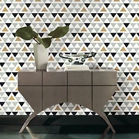 RoomMates Geometric Triangle Peel & Stick Wallpaper