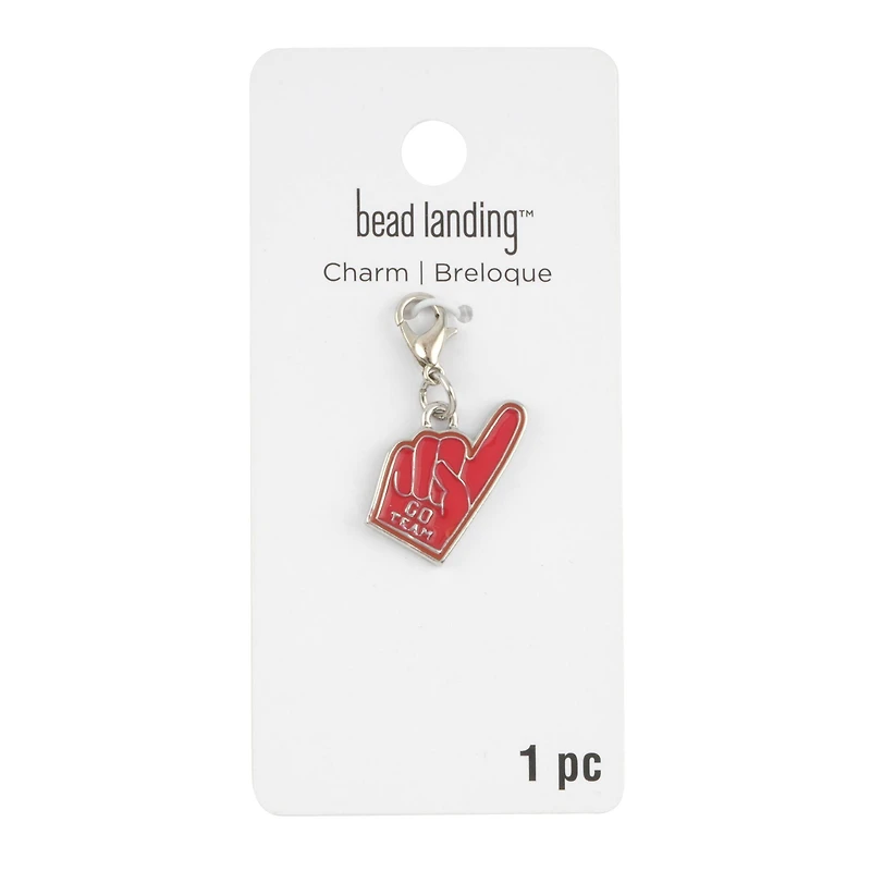 Red Foam Finger Charm by Bead Landing™