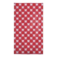 Heart Checkered Board Pattern 58" x 102" Tablecloth