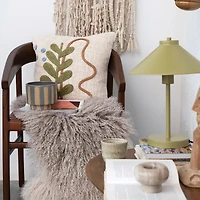 Hello Honey® Plant Design Slub Pillow