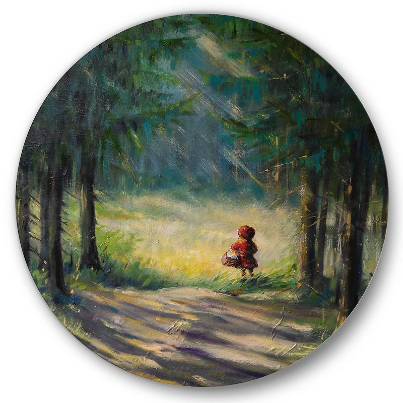 Designart - Little Red Riding Hood In The Woods