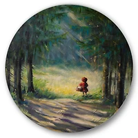 Designart - Little Red Riding Hood In The Woods